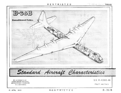 Avialogs: Aviation Library - B-36B Peacemaker Standard Aircraft ...