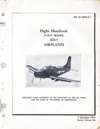 Avialogs: Aviation Library - AN 01-40ALE-1 Flight Handbook AD-5 Airplanes