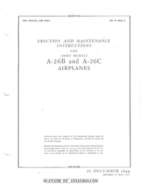 AN 01-40AJ-2 Erection and Maintenance Instructions for A-26B and A-26C Airplanes