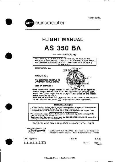 As350 Training Manual