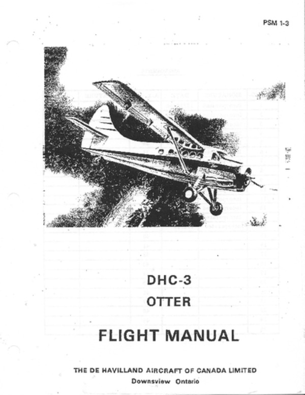 Avialogs Aviation Library Dhc 3 Otter Flight Manual