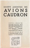 Prices list Avions Caudron March 1935