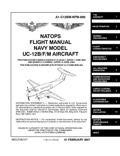 Avialogs: Aviation Library - A1-C12BM-NFM-000 Natops Flight Manual Navy ...