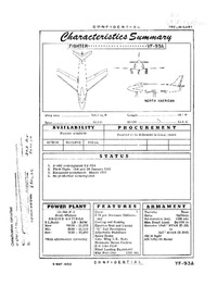 YF-93A Preliminary Characteristics Summary - 9 May 1950