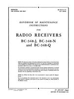 AN 08-10-112 Handbook of Maintenance Instructions for Radio Receivers BC-348J, -N and -Q