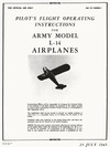 AN 01-140DD-1 Pilot&#039;s Flight Operating Instructions for Army Model L-14 Airplanes