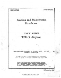 AN 01-190EB-2 Erection and Maintenance Handbook TBM-3 Airplane