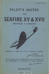 A.P. 2280D&amp;E Pilot&#039;s Notes for Seafire XV &amp; XVII