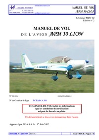 Manuel de vol APM 30 Lion