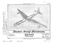 RB-36F Peacemaker Standard Aircraft Characteristics - 1 March 1954