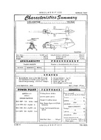 4105 YH-16A Characteristics Summary - 16 February 1954 (Yip)