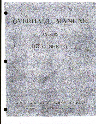 Avialogs: Aviation Library - Overhaul Manual Jacobs R755A Series