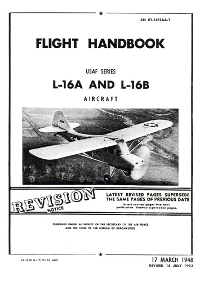 Avialogs: Aviation Library - 2559 01-145LAA-1 Flight Handbook L-16A and ...