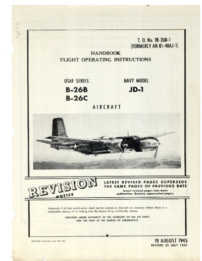 Avialogs: Aviation Library - TO-1B-26B-1 B-26B Handbook Flight Instruction