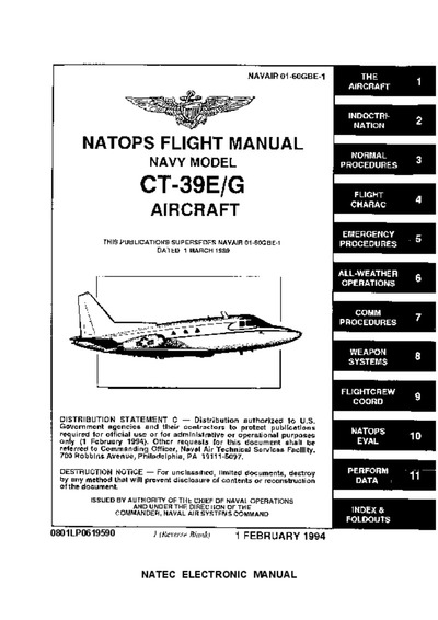 Avialogs: Aviation Library - Navair 01-60GBE-1 Natops Flight Manual CT ...