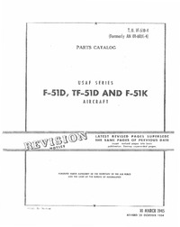 TO 01F-51D-4 Parts Catalog F-51D, TF-51D and F-51K