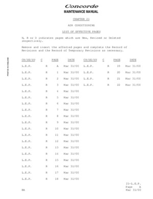 1398 Maintenance Manual chapitre 21