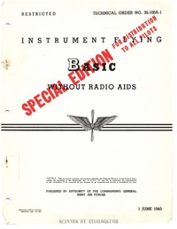 T.O. 30-100A-1 Instrument Flying Basic without Radio Aids