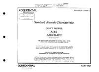 A-4A Skyhawk Standard Aircraft Characteristics - 1 July 1967