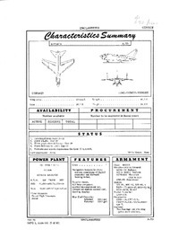 A-7D Corsair II Characteristics Summary - February 1970