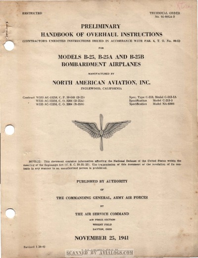 Avialogs: Aviation Library - T.O. 01-60GA-3 Preliminary Handbook Of ...