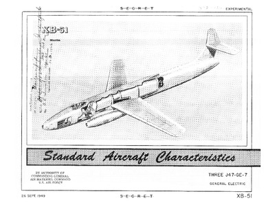 Avialogs: Aviation Library - XB-51 Standard Aircraft Characteristics ...