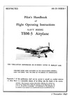 AN 01-190EB-1 Pilot&#039;s Handbook of Flight Operating Instruction TBM-3 Airplane