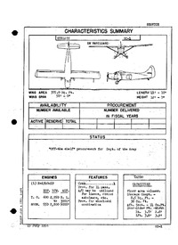 UC-1 Characteristics Summary - 15 July 1956