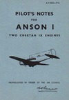 A.P. 1525A Pilot&#039;s Notes for Anson I - Two Cheetah IX Engines