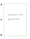 Curtiss P-40 Series Service Bulletins