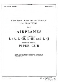 AN-01-140DA-2 Erection and Maintenance Instructions for Airplanes Army Models L-4A