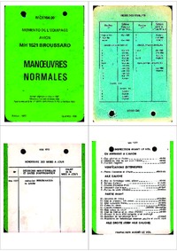 MCE104-100 Memento de l&#039;equipage MH 1521 Broussard - Manoeuvres normales