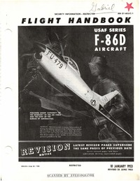 AN 01-60JLC-1 Flight Handbook F-86D Aircraft