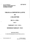 ACF AN110 Tableau de composition illustré de l&#039;Hélicoptère WG13 Lynx - tome 1